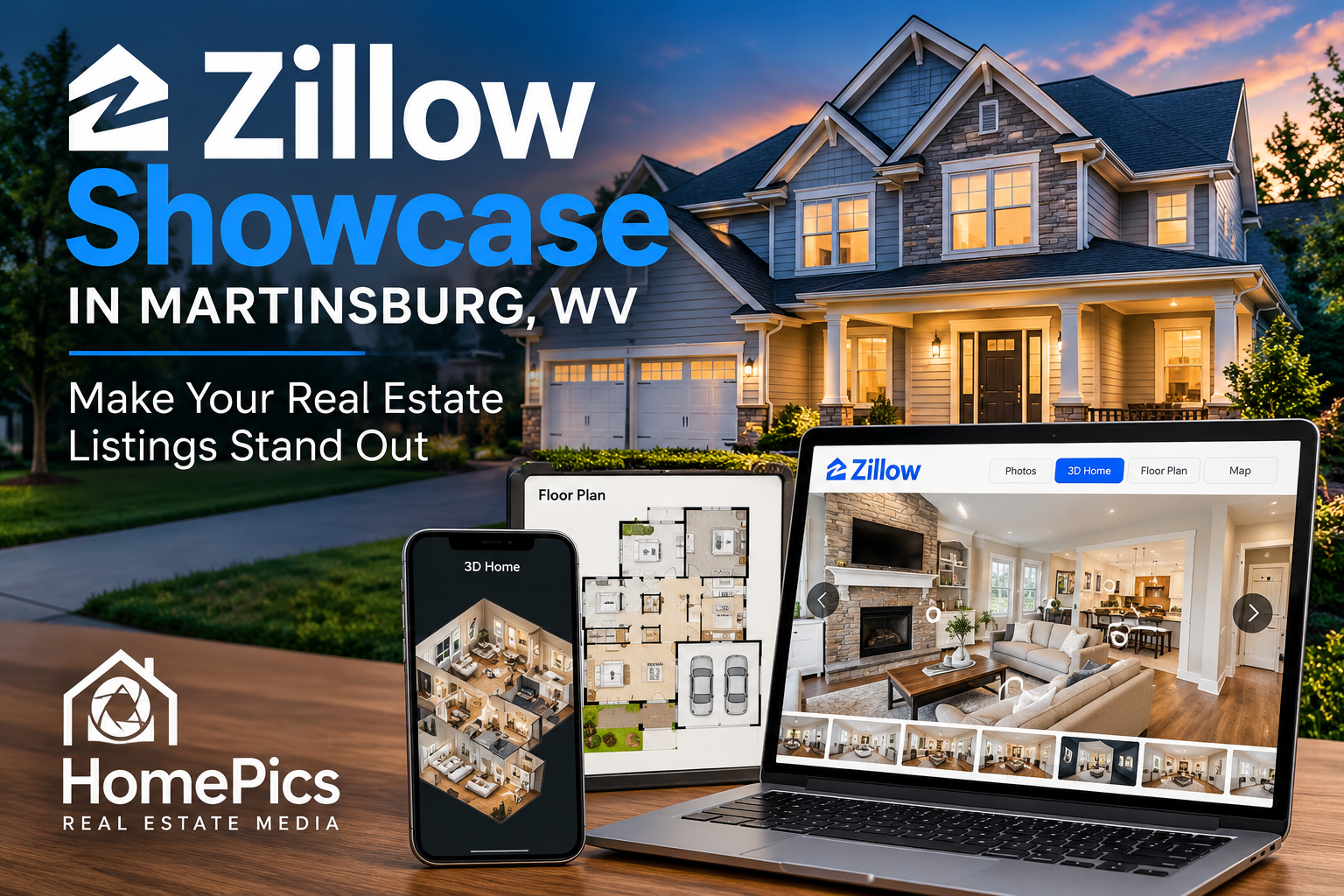 Zillow Showcase in Martinsburg, WV: Make Your Real Estate Listings Stand Out